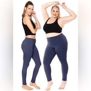 FOREVER 21 WOMEN’S ANKLE LENGTH LEGGINGS - NAVY SIZE 2X (NEW WITH TAGS)